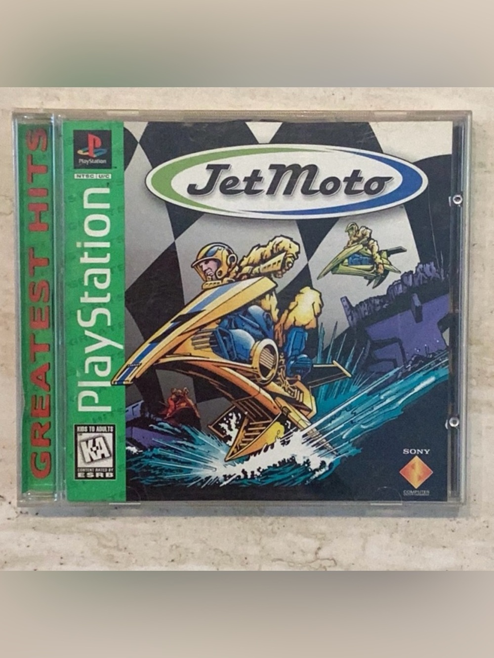 Jet Moto PlayStation 1 Game Greatest Hits PS1 One Sony PS CIB Tested Working